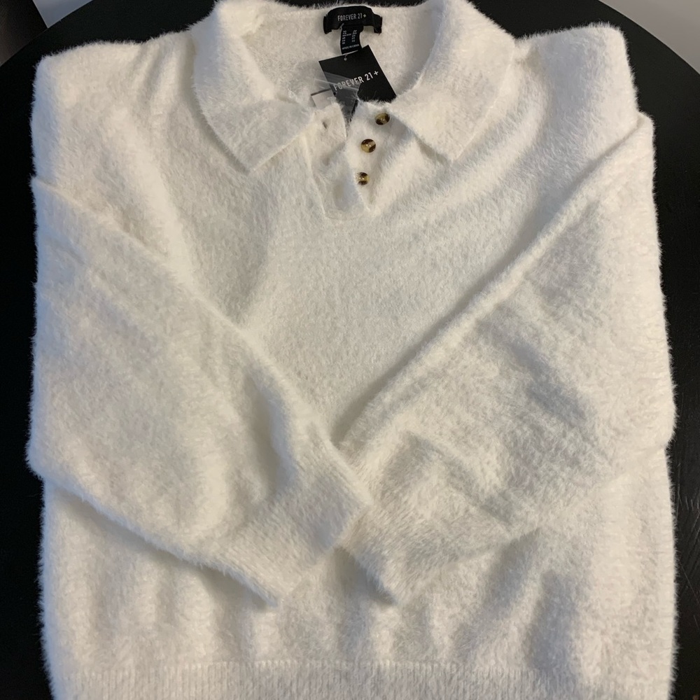 🎁Forever 21 Soft & Cozy Long sleeve button front Sweater “New” 2X